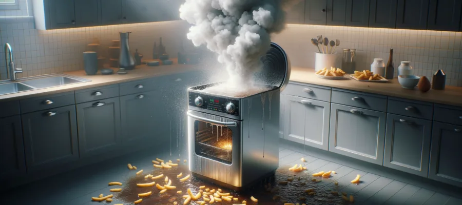 Fritteuse qualmt oder spritzt stark: Ursachen verstehen und beheben