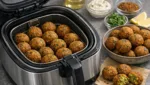 Falafel aus der Fritteuse: Knusprig ohne viel Oel